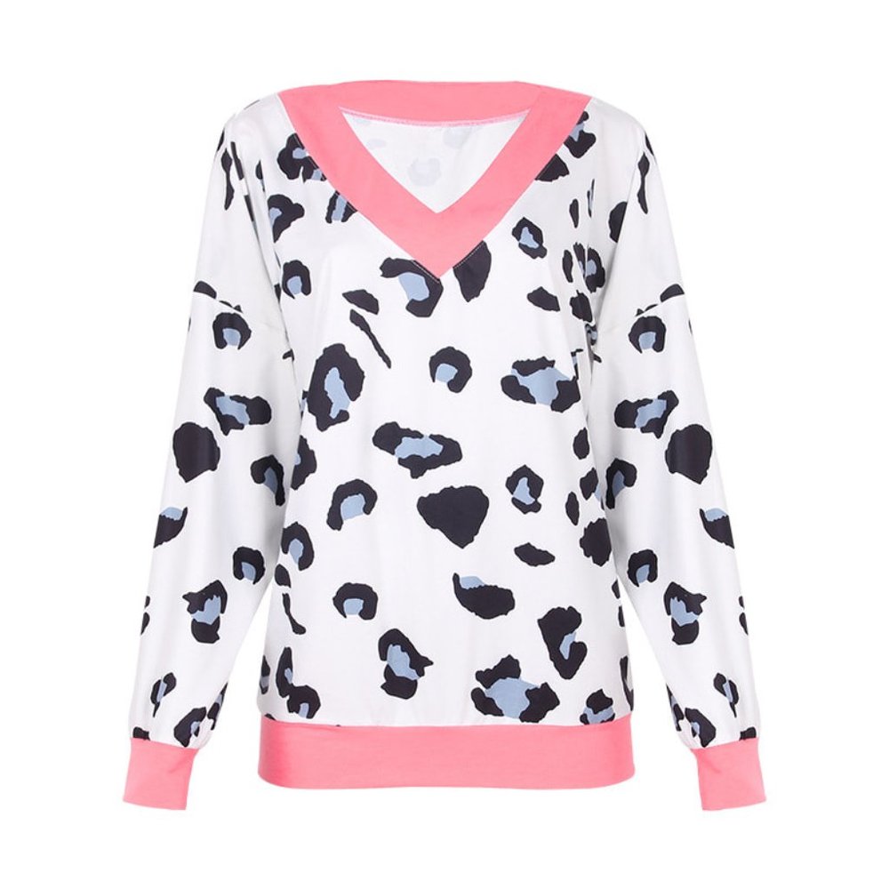Leopard Print Long Sleeve Top